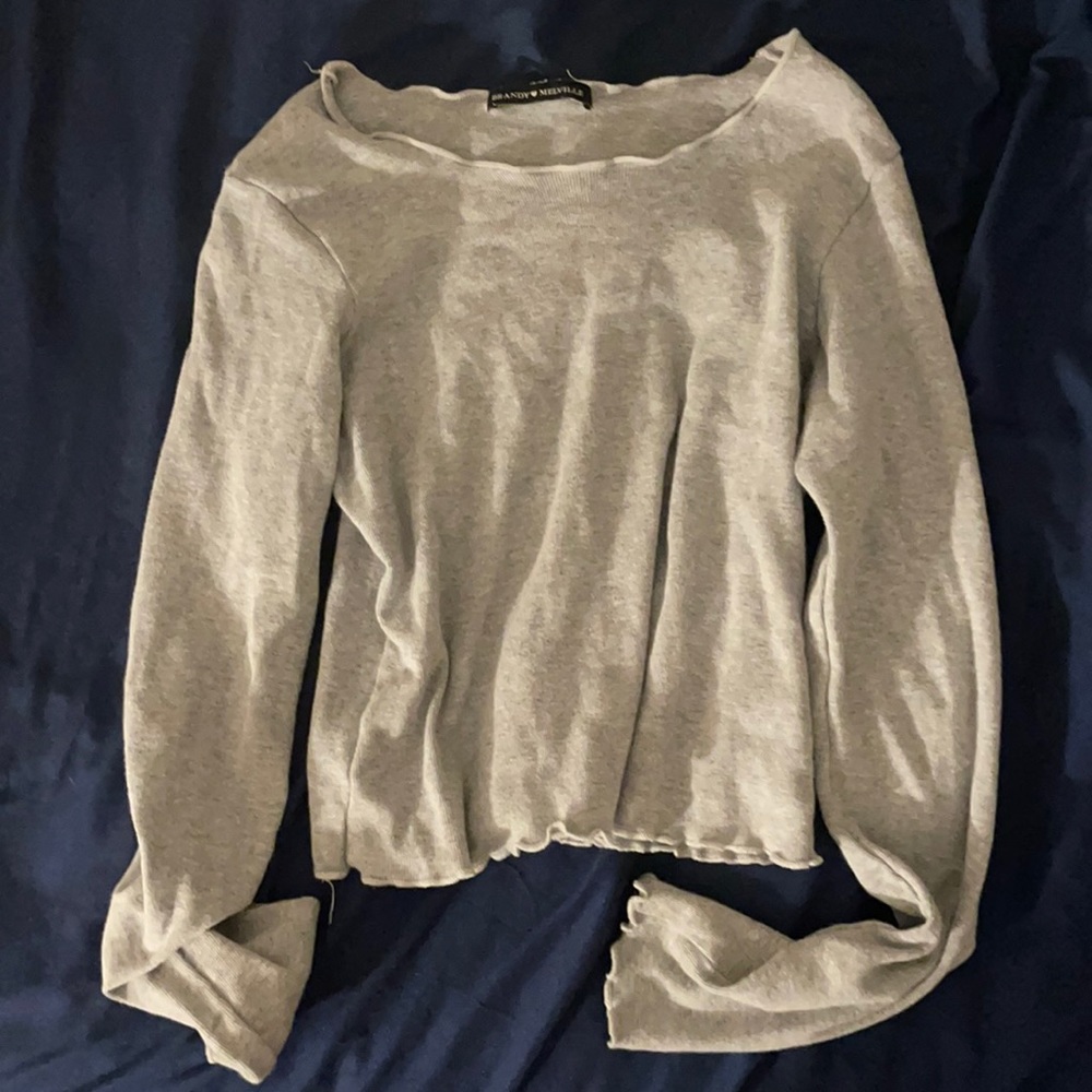 grey brandy melville long sleeve